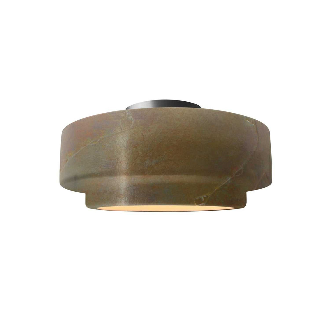Radiance Collection One Light Semi-Flush Mount in Brushed Nickel Justice Designs