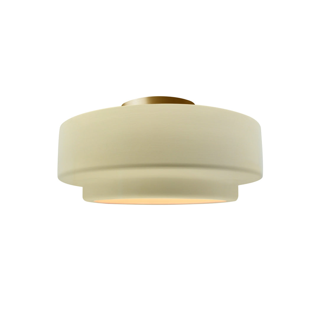 Justice Designs - CER-6360-VAN-BRSS - One Light Semi-Flush Mount - Radiance Collection - Brushed Brass