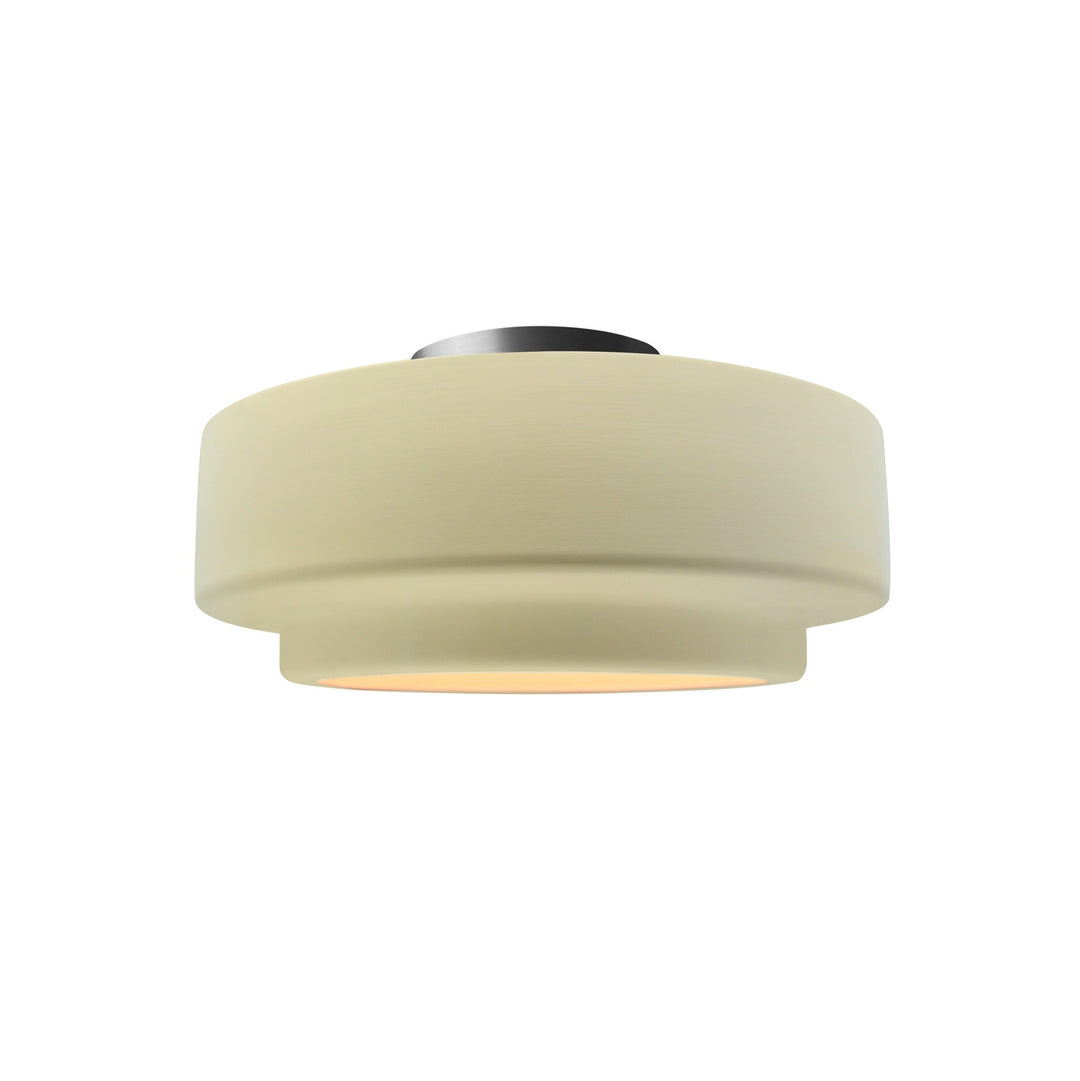 Justice Designs - CER-6360-VAN-NCKL - One Light Semi-Flush Mount - Radiance Collection - Brushed Nickel