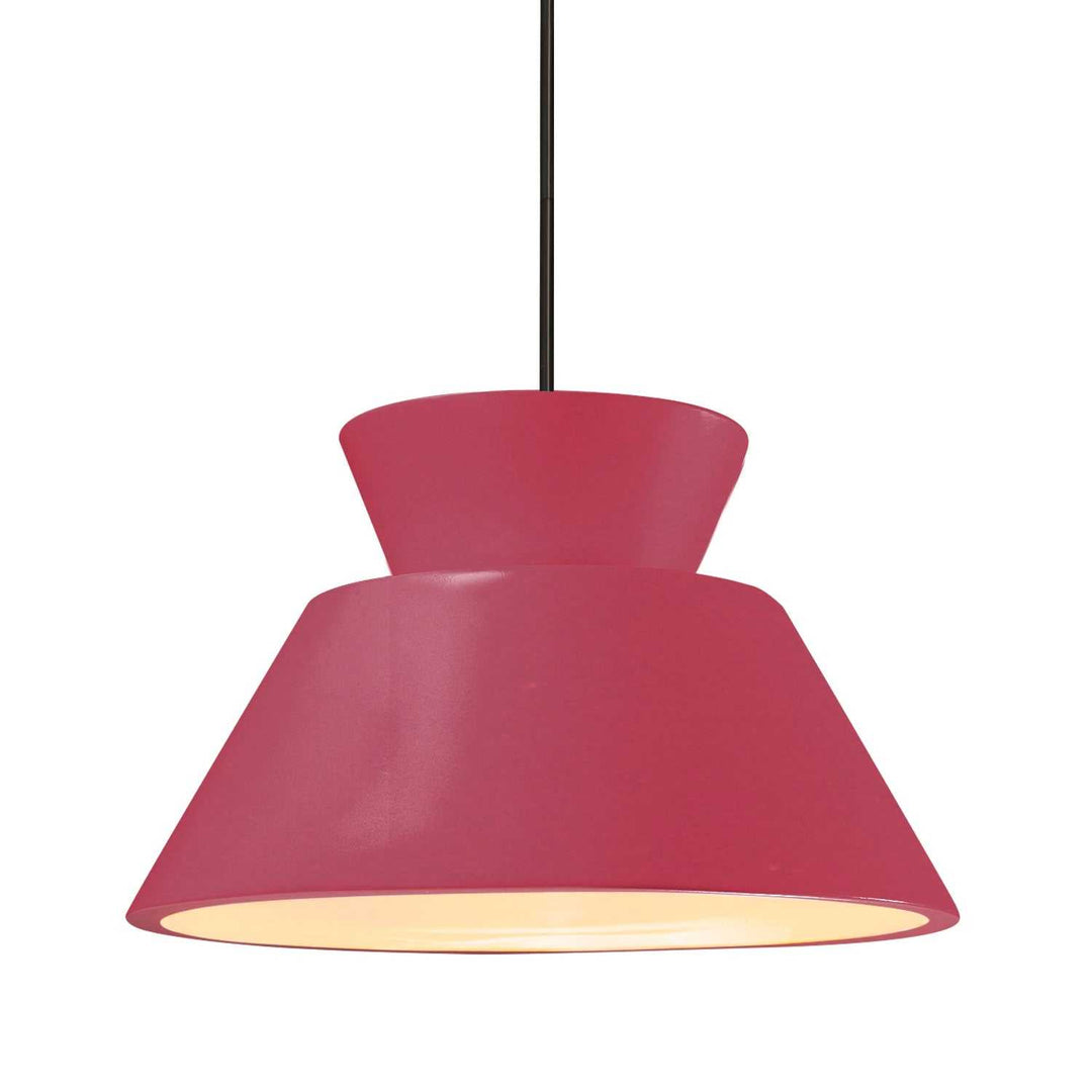 Radiance Collection One Light Pendant in Matte Black Justice Designs