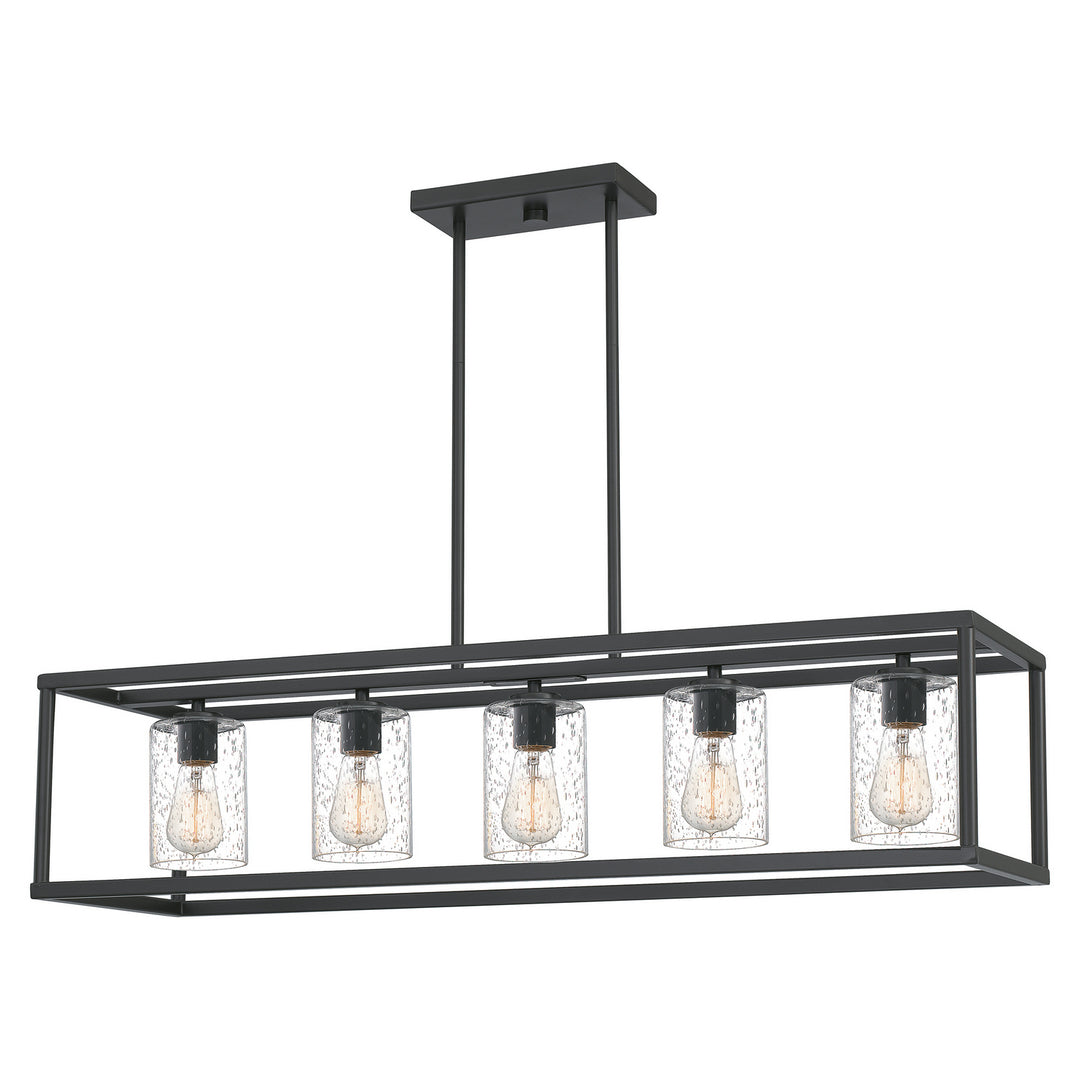 Quoizel - NHR5538OZ - Five Light Linear Chandelier - New Harbor - Old Bronze