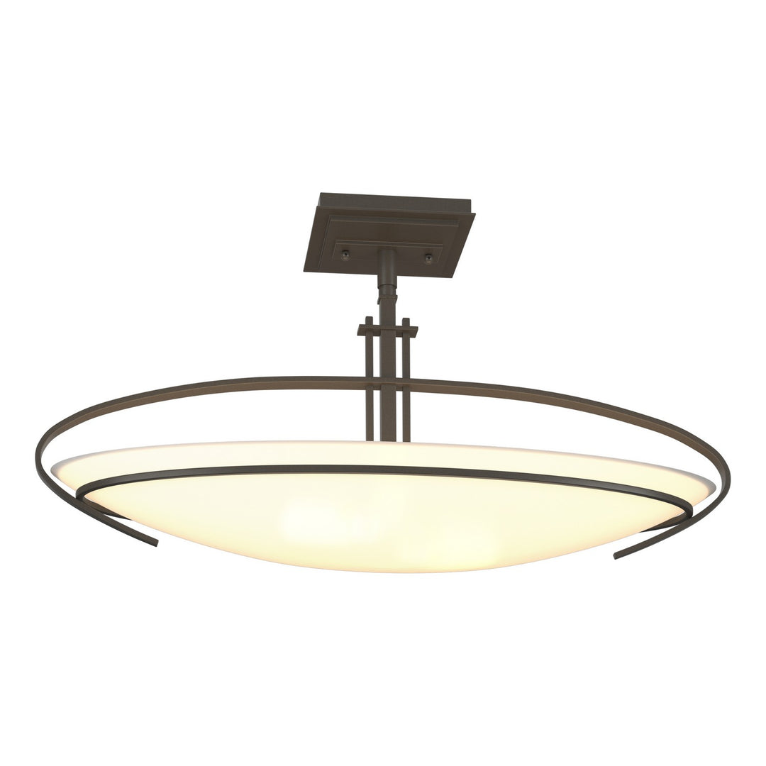 Hubbardton Forge Canada - 124341-SKT-07-GG0089 - Two Light Semi-Flush Mount - Mackintosh - Dark Smoke