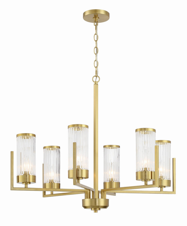 Craftmade Canada - 60126-SB - Six Light Chandelier - Whittley - Satin Brass