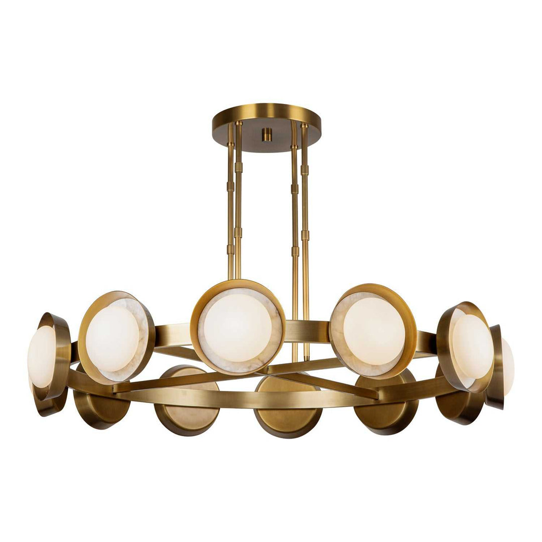 Alora Canada - CH320050VB-UNV - LED Chandelier - Alonso - Vintage Brass