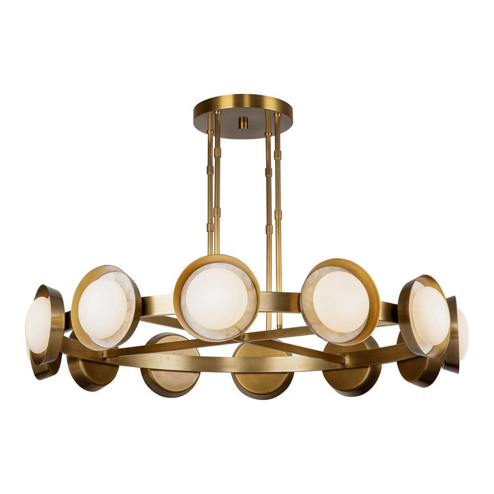 Alora Canada - CH320050VB-UNV - LED Chandelier - Alonso - Vintage Brass