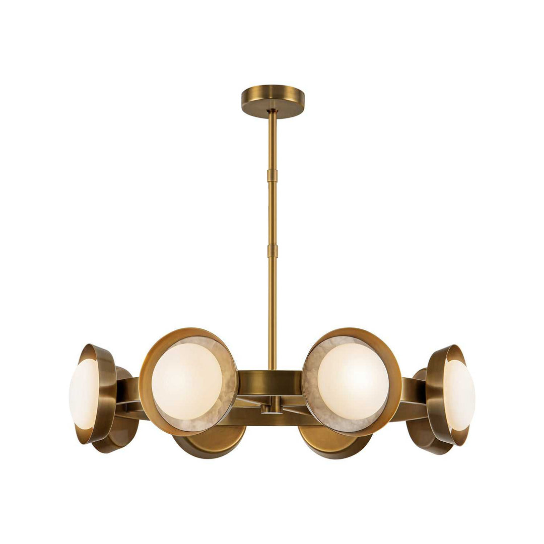 Alora Canada - CH320837VB-UNV - LED Chandelier - Alonso - Vintage Brass