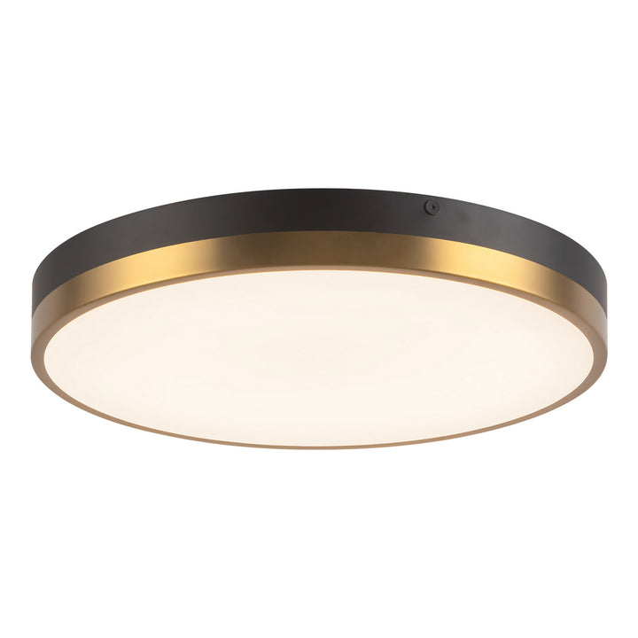 Alora Canada - FM554215AGMB-5CCT - LED Flush Mount - Adelaide - Aged Gold/Matte Black