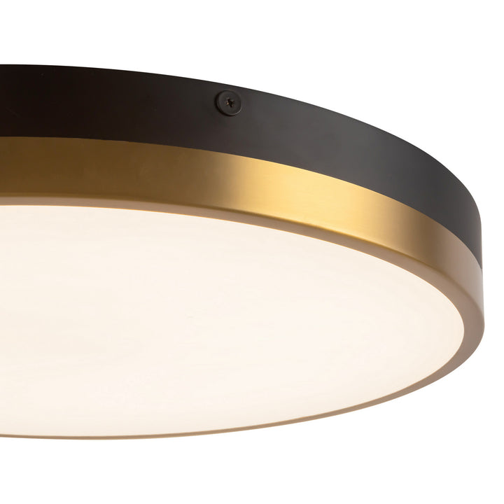 Alora Canada - FM554215AGMB-5CCT - LED Flush Mount - Adelaide - Aged Gold/Matte Black