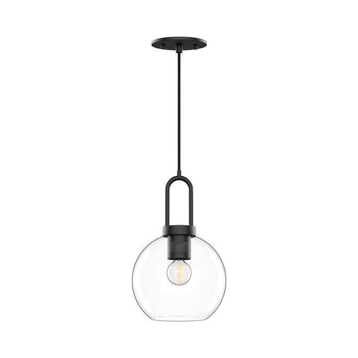 Alora Canada - PD601608MBCL - One Light Pendant - Soji - Clear Glass/Matte Black
