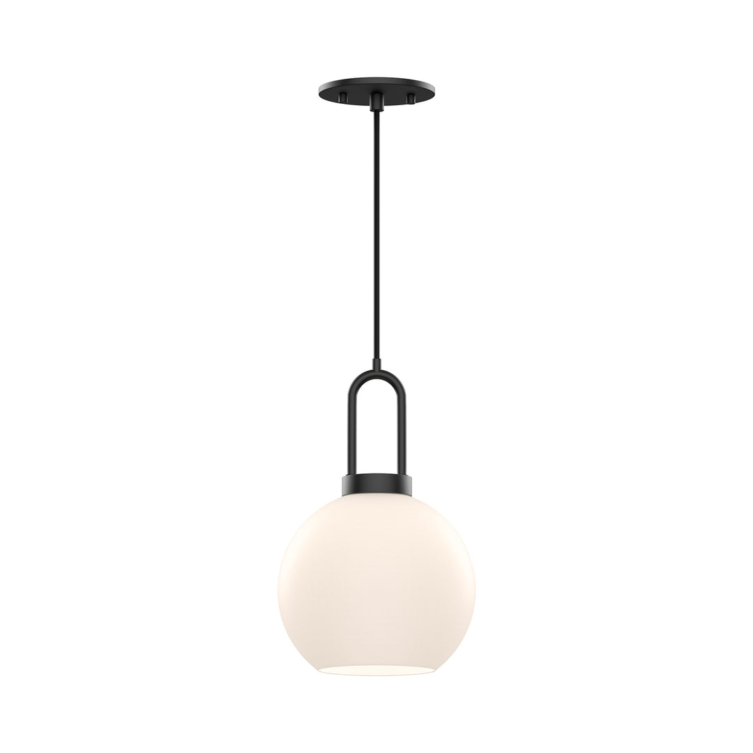 Alora Canada - PD601608MBOP - One Light Pendant - Soji - Matte Black/Opal Matte Glass