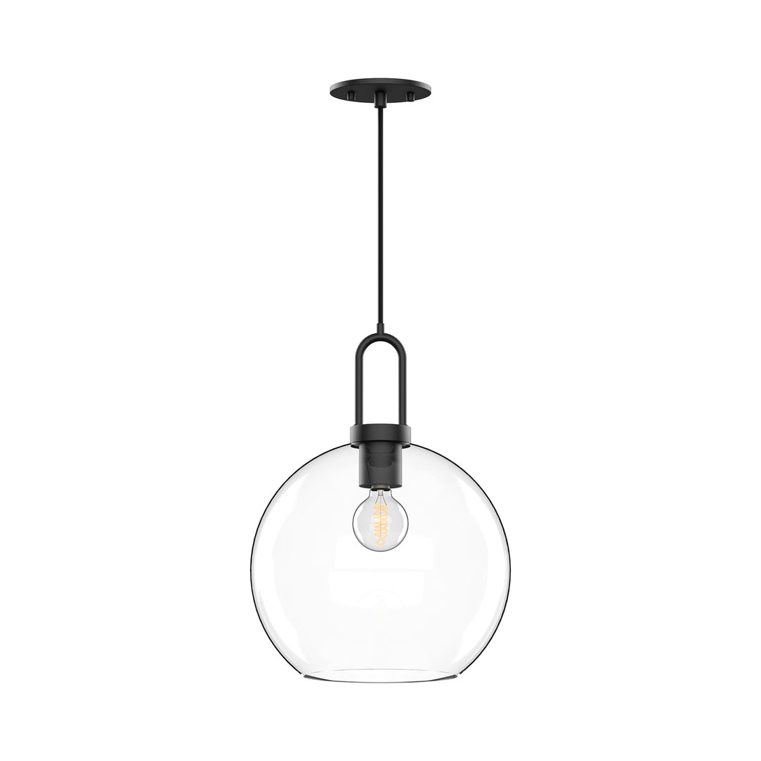 Alora Canada - PD601710MBCL - One Light Pendant - Soji - Clear Glass/Matte Black
