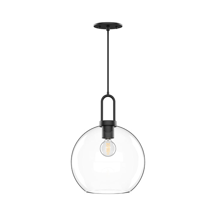 Alora Canada - PD601710MBCL - One Light Pendant - Soji - Clear Glass/Matte Black