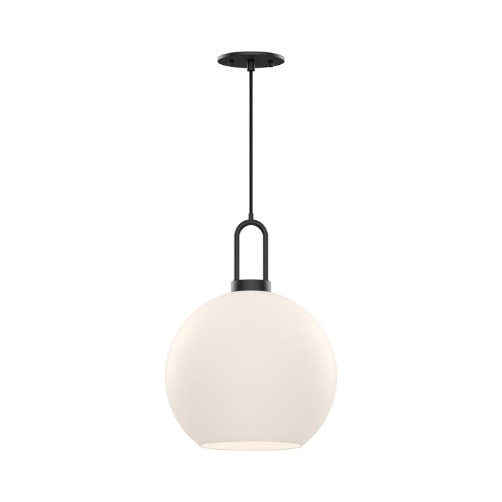 Alora Canada - PD601710MBOP - One Light Pendant - Soji - Matte Black/Opal Matte Glass