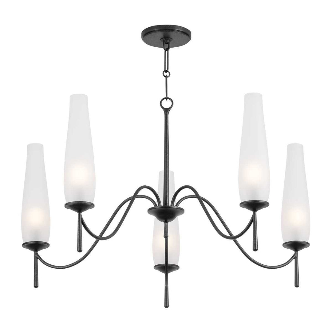 Troy Lighting Canada - F4236-FOR - Five Light Chandelier - Legacy - Forged Iron