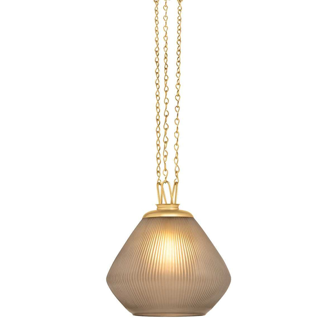 Saint Tropez One Light Pendant in Vintage Brass Corbett Lighting Canada