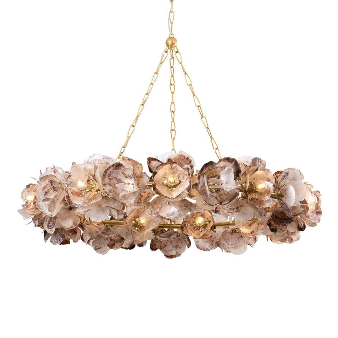 Galle 20 Light Chandelier in Vintage Gold Leaf Corbett Lighting Canada