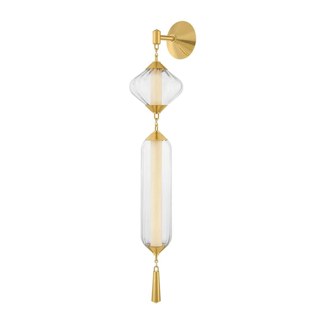Fiorello LED Wall Sconce in Vintage Polished Brass Corbett Lighting Canada