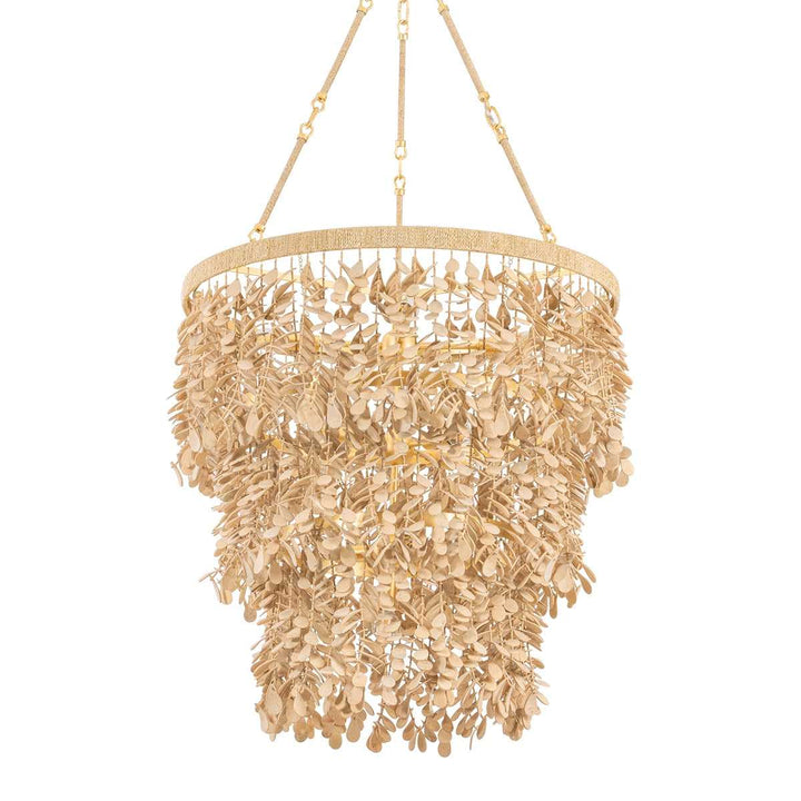 Naxos 12 Light Chandelier in Vintage Gold Leaf Corbett Lighting Canada