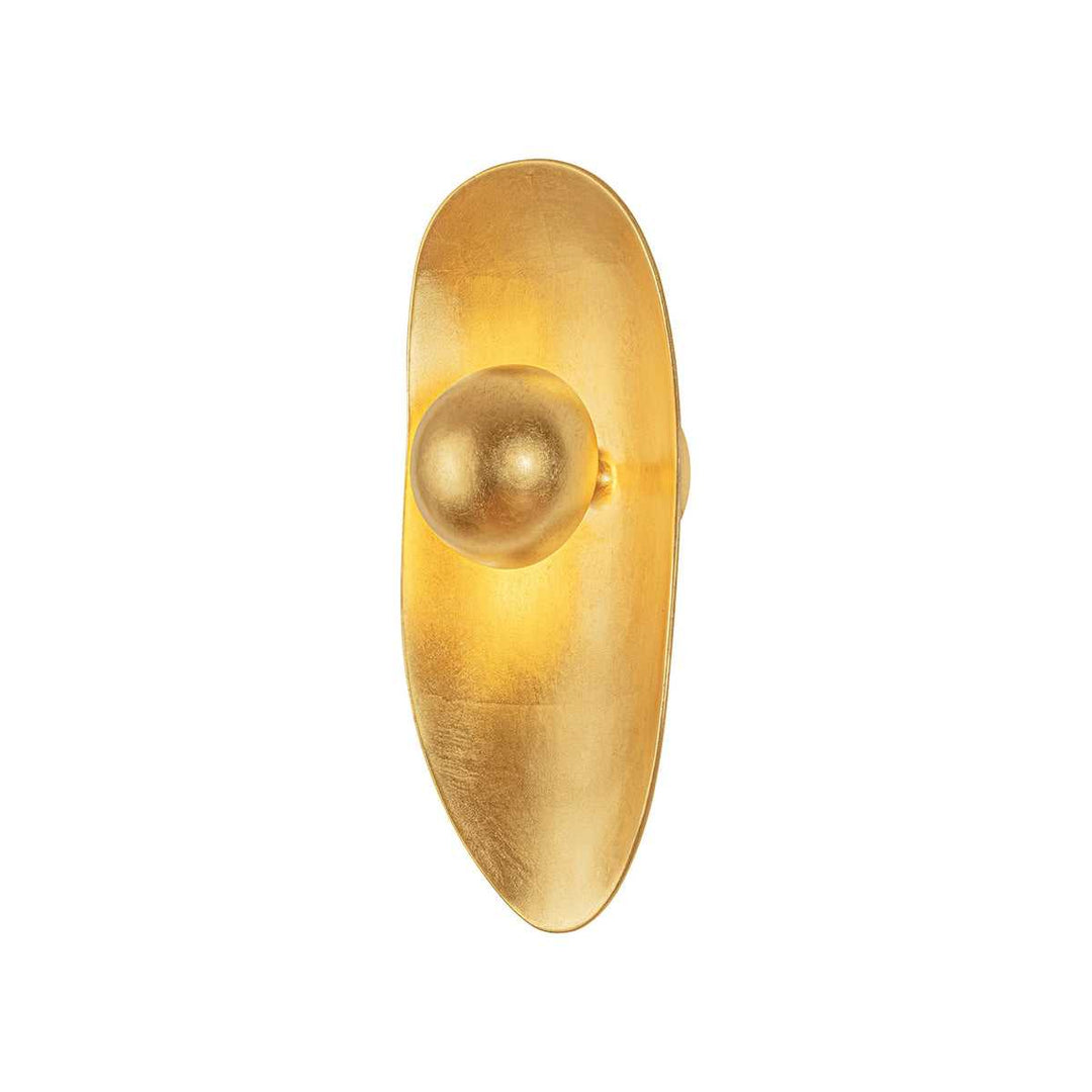Meena LED Wall Sconce in Vintage Gold Leaf Corbett Lighting Canada