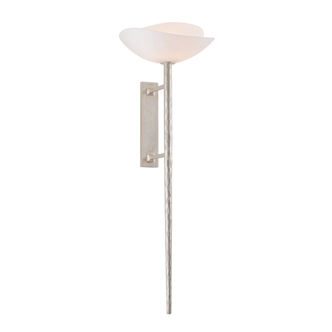 Coppa One Light Wall Sconce in Warm Silver Leaf Corbett Lighting Canada