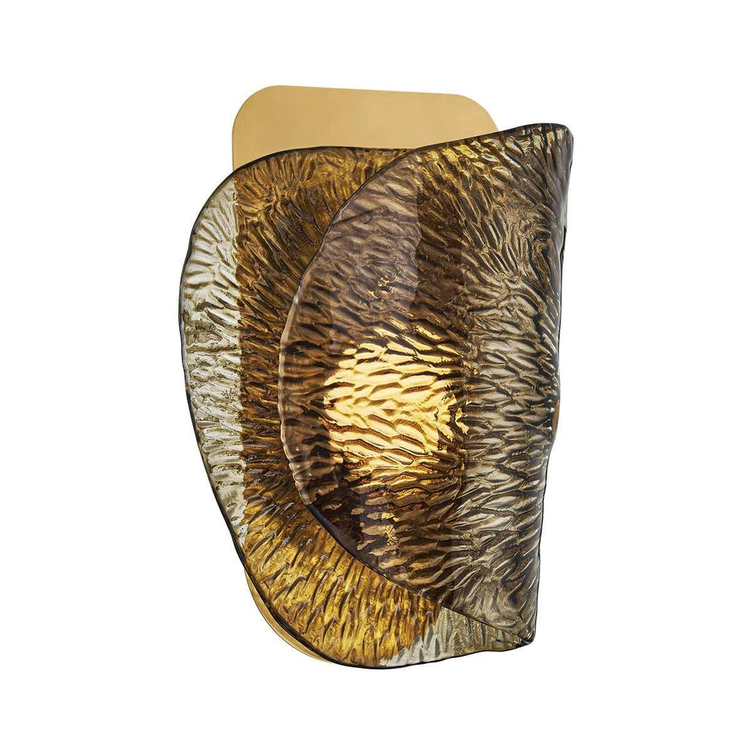 Klara LED Wall Sconce in Vintage Brass Corbett Lighting Canada