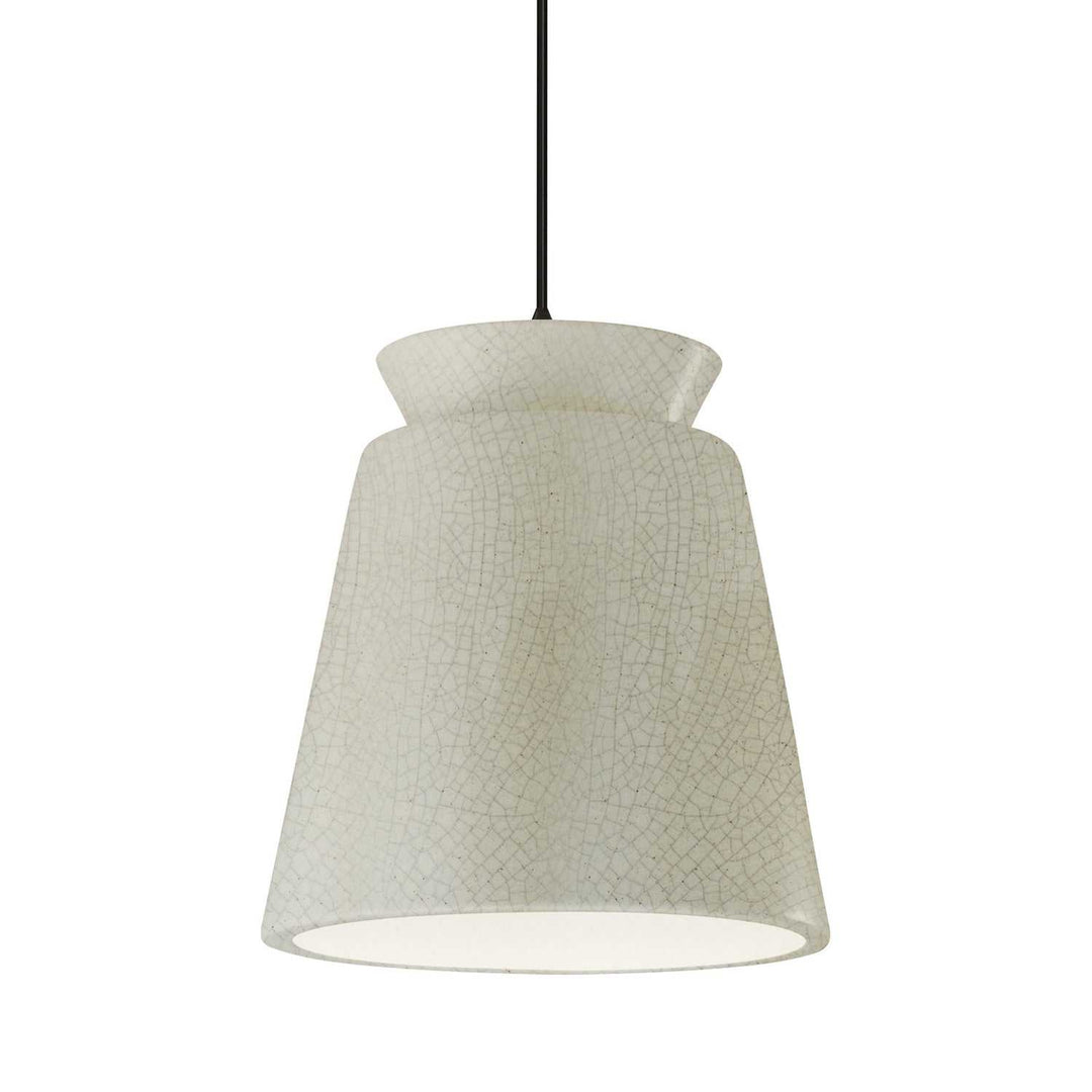 Radiance Collection One Light Pendant in Matte Black Justice Designs