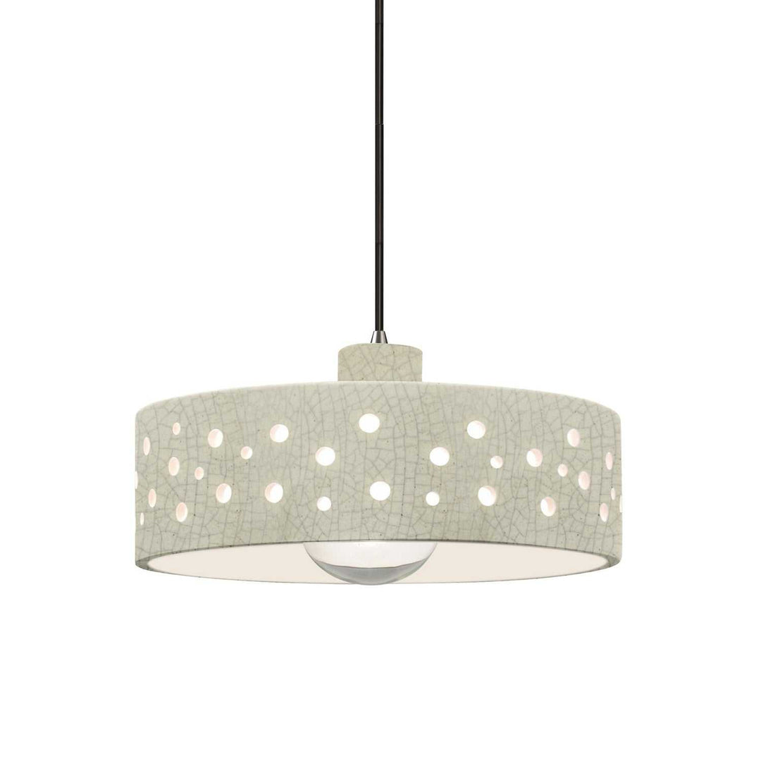 Radiance Collection One Light Pendant in Polished Chrome Justice Designs
