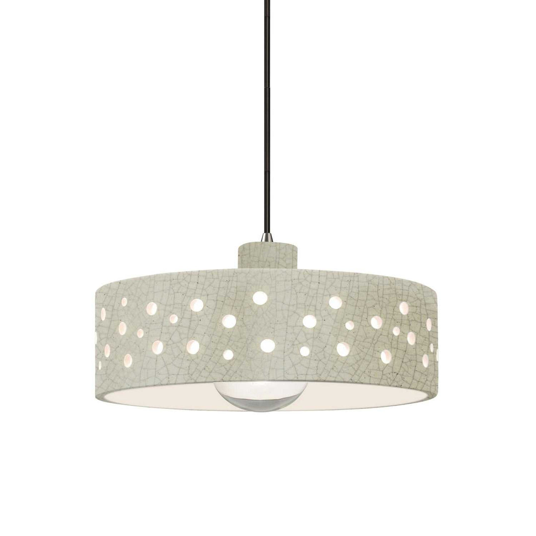 Radiance Collection One Light Pendant in Polished Chrome Justice Designs