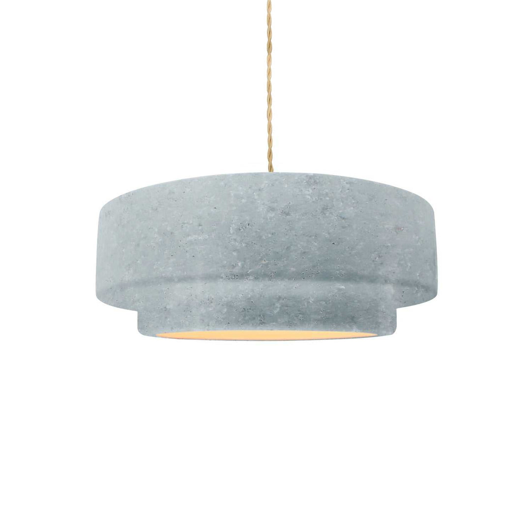 Radiance Collection One Light Pendant in Brushed Nickel Justice Designs