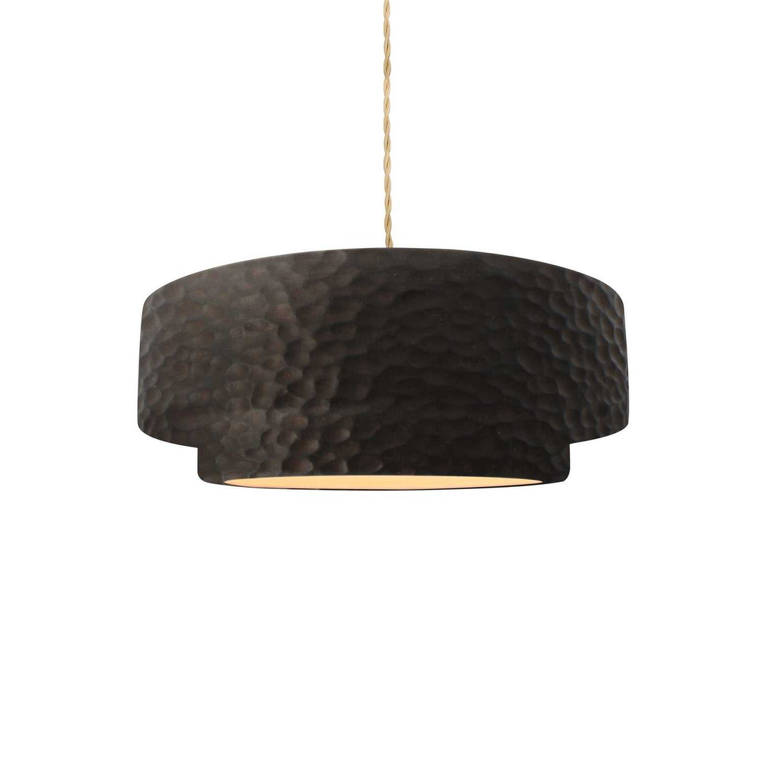 Radiance Collection One Light Pendant in Brushed Nickel Justice Designs