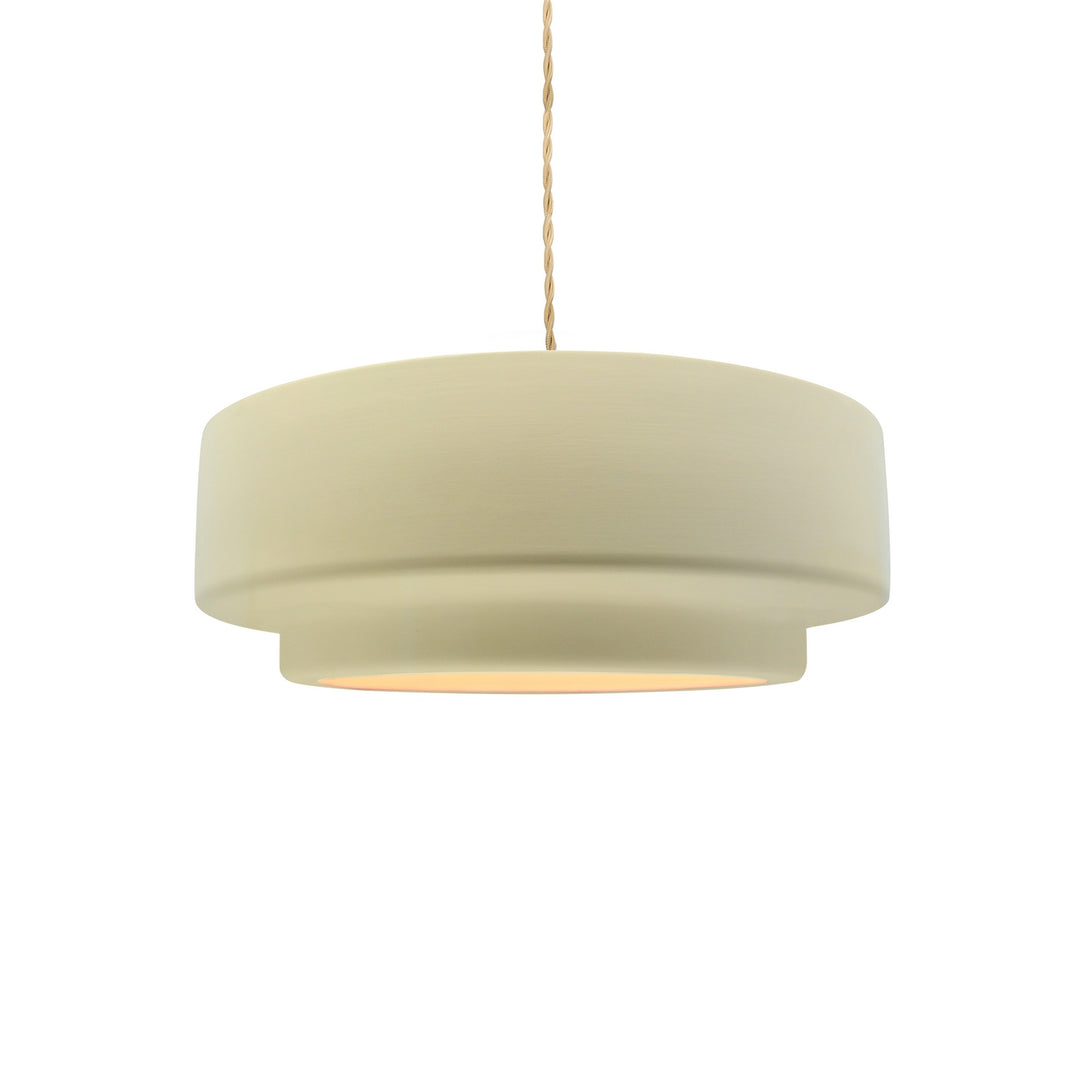 Justice Designs - CER-6540-VAN-MBLK-BEIG-TWST - One Light Pendant - Radiance Collection - Matte Black