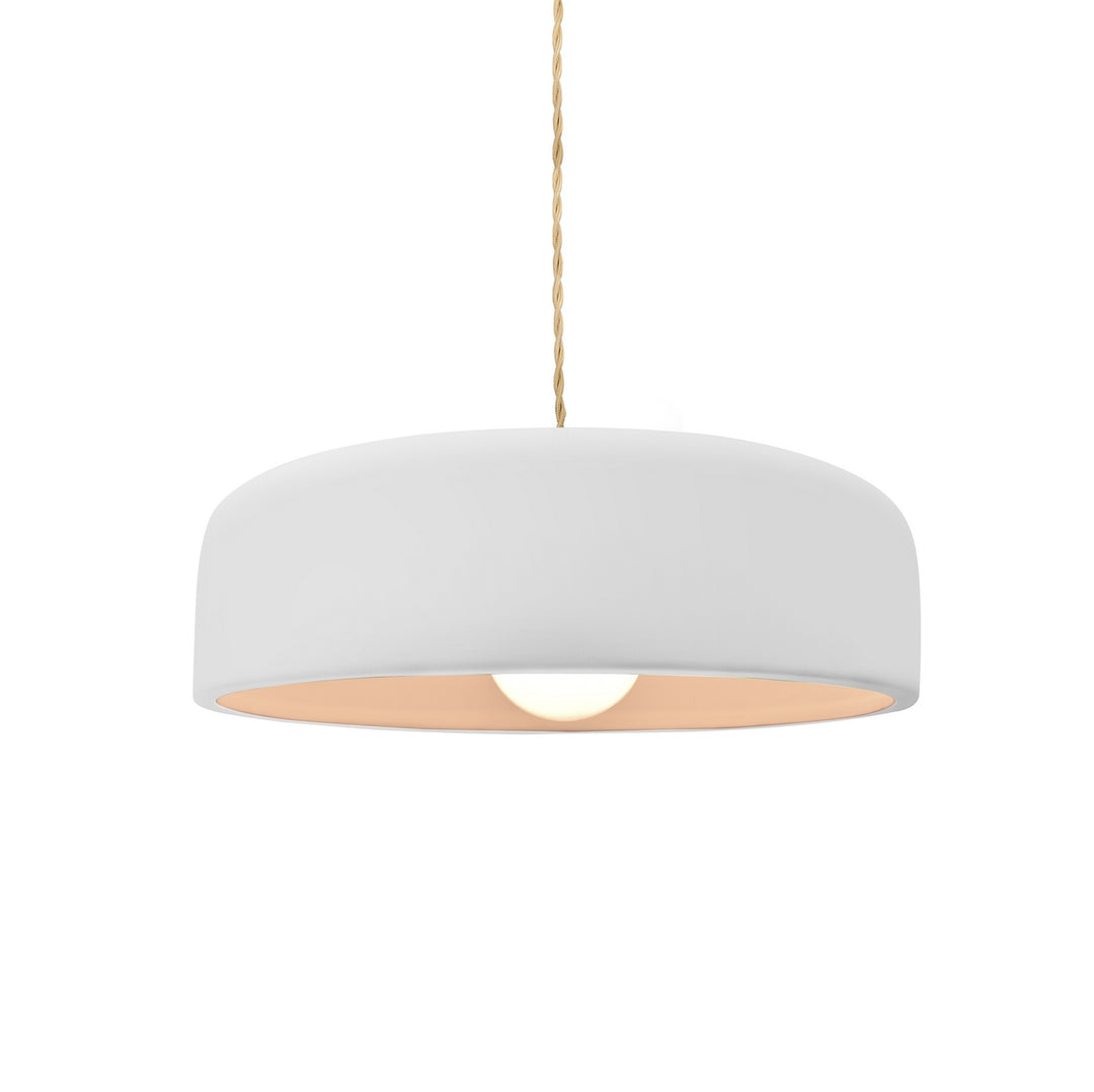 Justice Designs - CER-6571-BIS-NCKL-BEIG-TWST - One Light Pendant - Radiance Collection - Brushed Nickel
