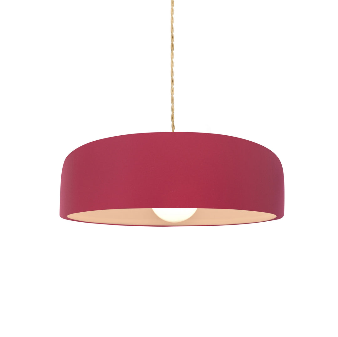 Justice Designs - CER-6571-CRSE-NCKL-BEIG-TWST - One Light Pendant - Radiance Collection - Brushed Nickel