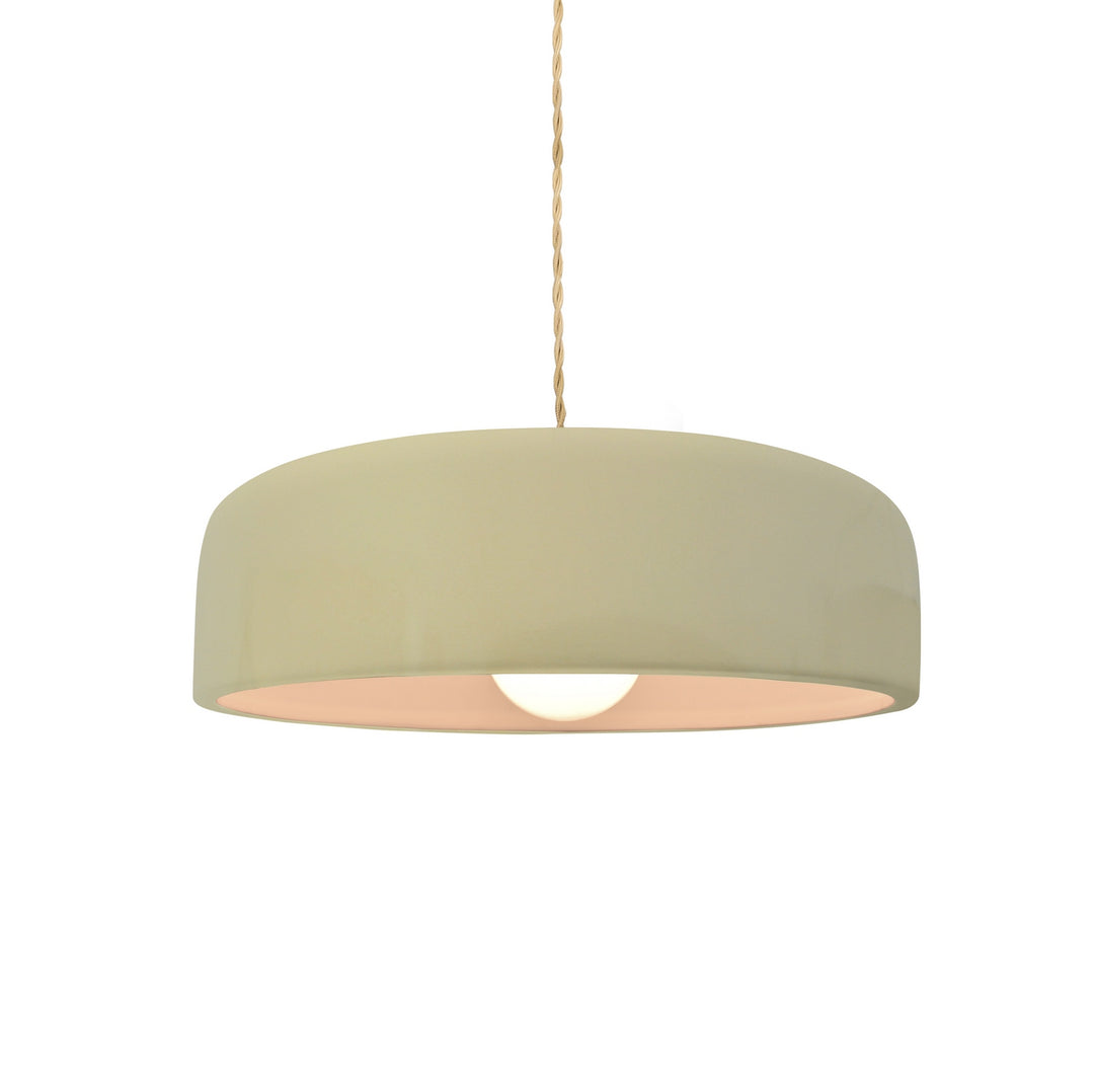 Justice Designs - CER-6571-VAN-MBLK-BEIG-TWST - One Light Pendant - Radiance Collection - Matte Black