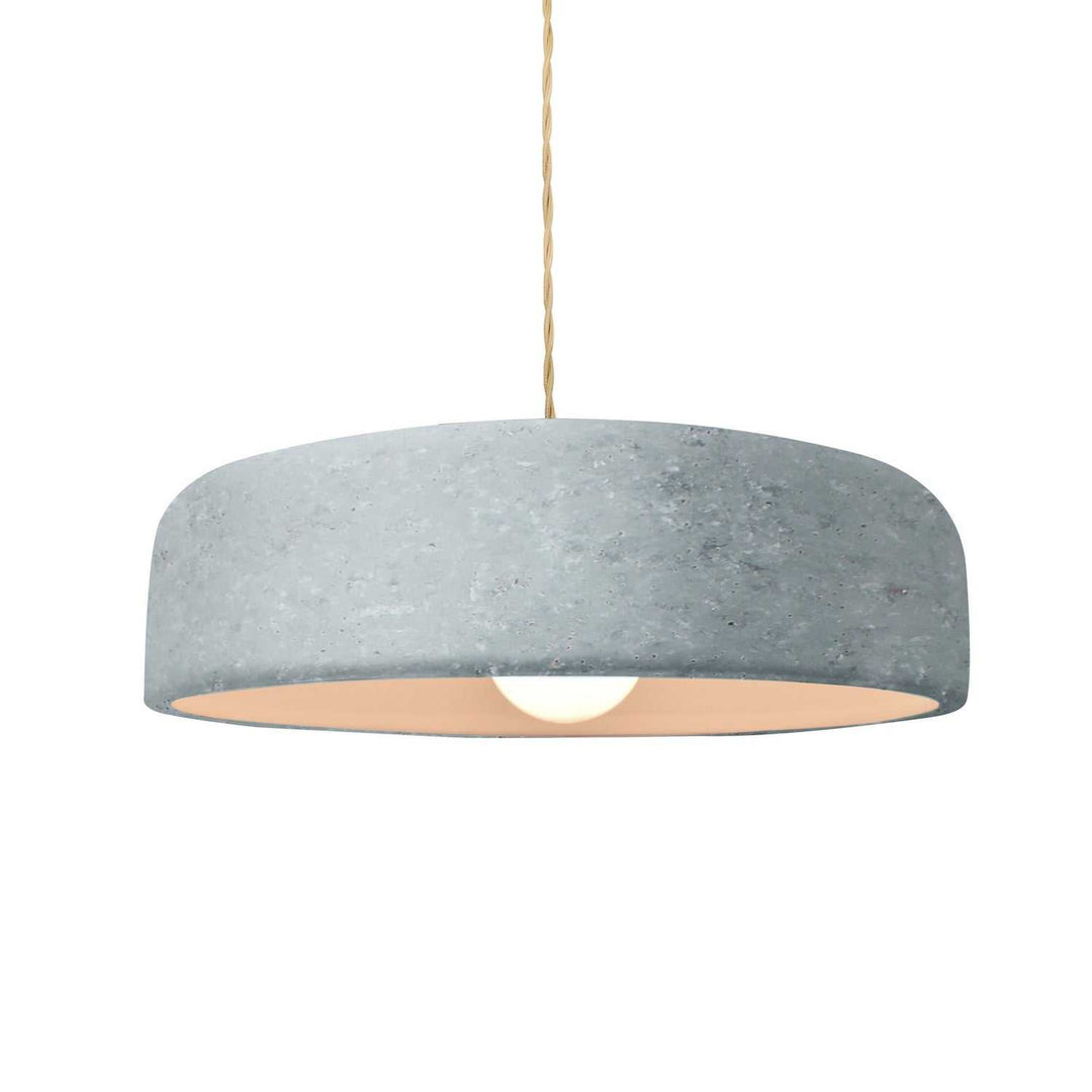 Radiance Collection One Light Pendant in Brushed Nickel Justice Designs