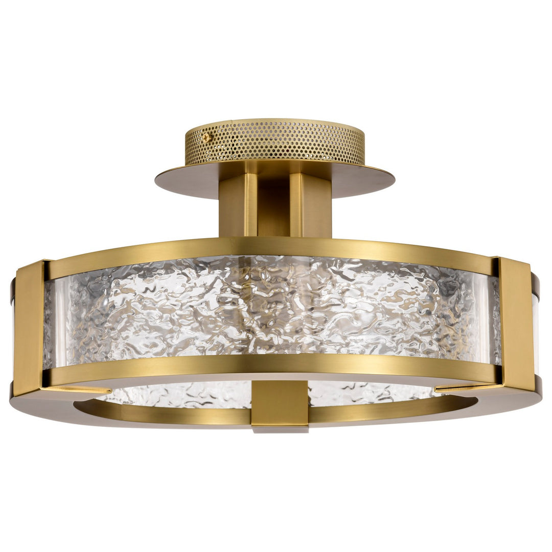 Nuvo Canada - 62-2011 - LED Semi Flush Mount - Darrow - Vintage Brass