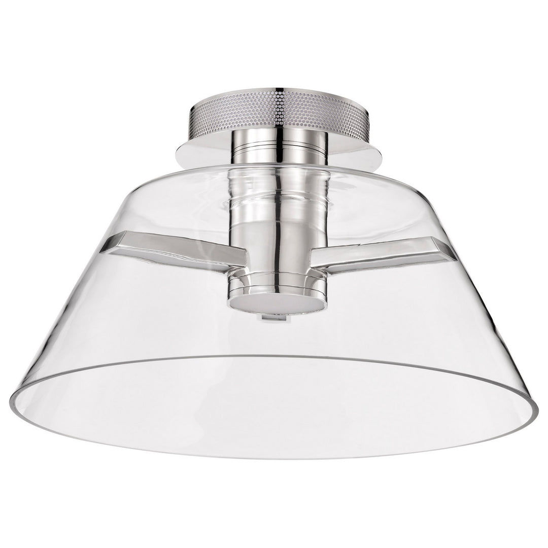 Nuvo Canada - 62-2054 - LED Semi Flush Mount - Edmond - Polished Nickel