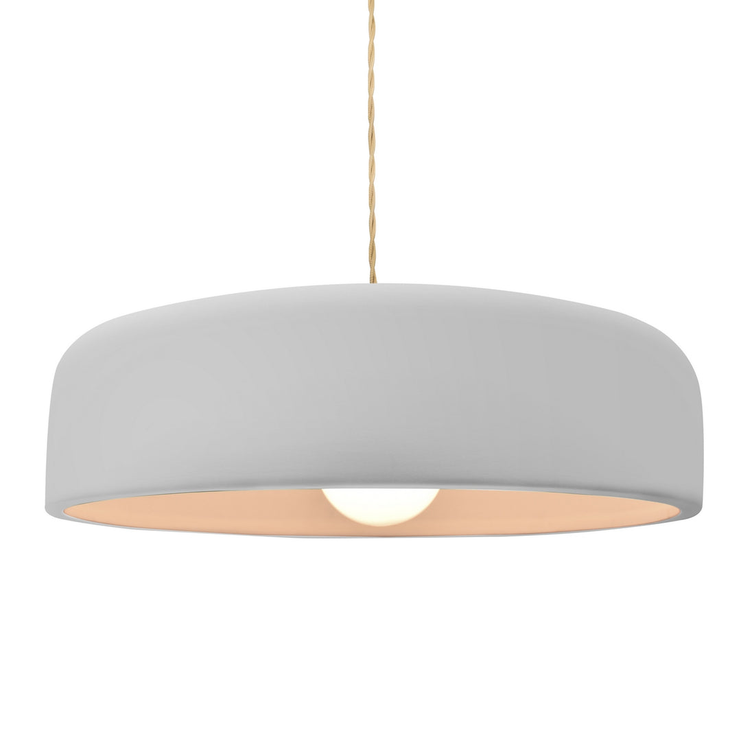 Justice Designs - CER-6575-BIS-NCKL-BEIG-TWST - One Light Pendant - Radiance Collection - Brushed Nickel