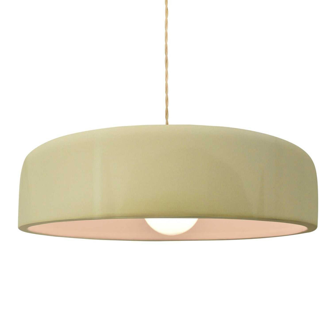 Radiance Collection One Light Pendant in Brushed Nickel Justice Designs