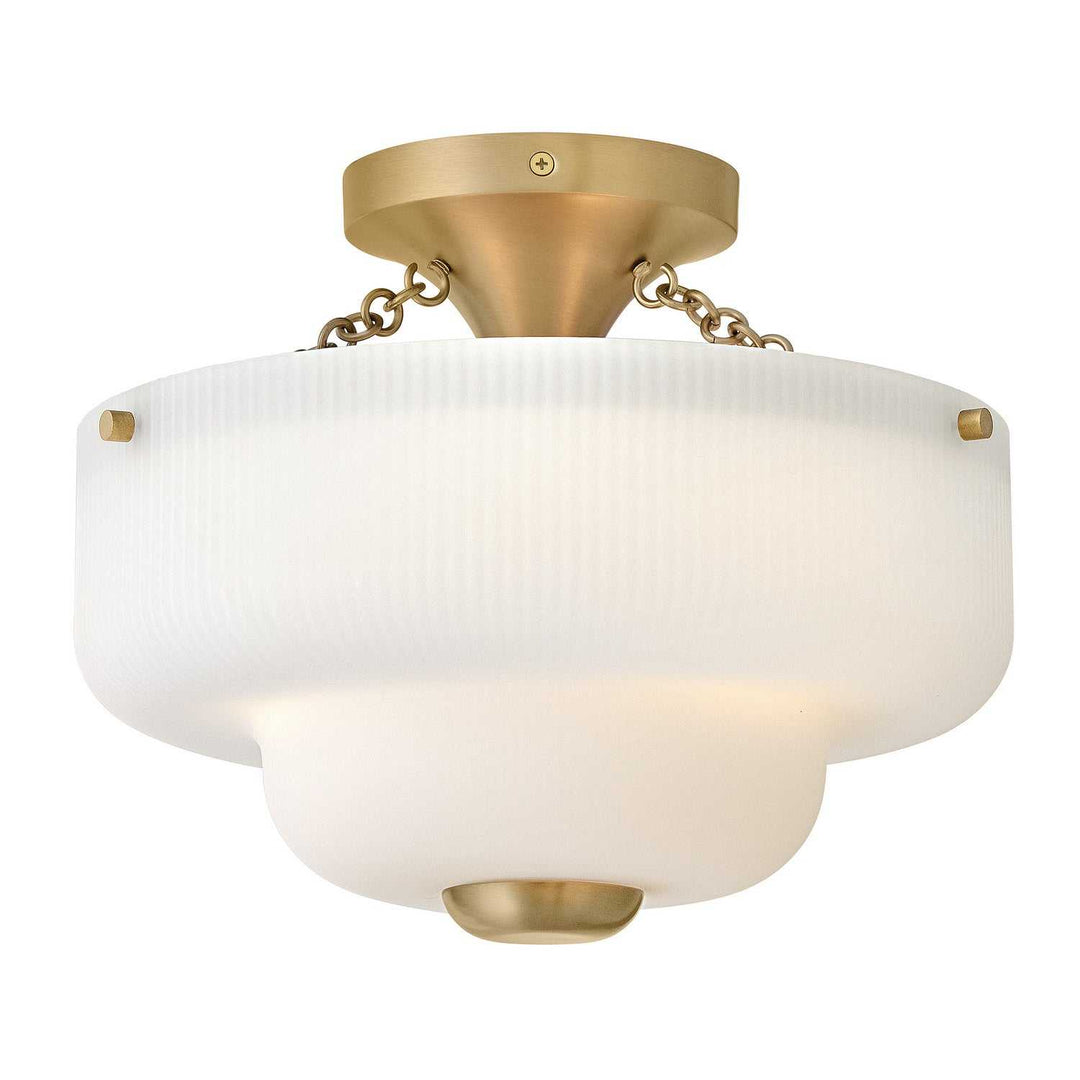 Hinkley Canada - 48571LCB - LED Semi-Flush Mount - Adella - Lacquered Brass
