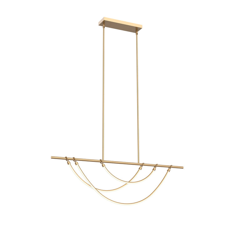 Alora Canada - LP317448VB-UNV - LED Linear Pendant - Aryas - Vintage Brass