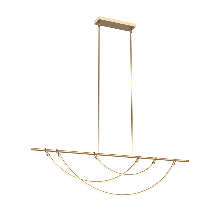 Alora Canada - LP317460VB-UNV-010 - LED Linear Pendant - Aryas - Vintage Brass
