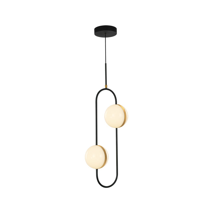 Alora Canada - PD302002MBBG-UNV - LED Pendant - Tagliato - Matte Black/Brushed Gold