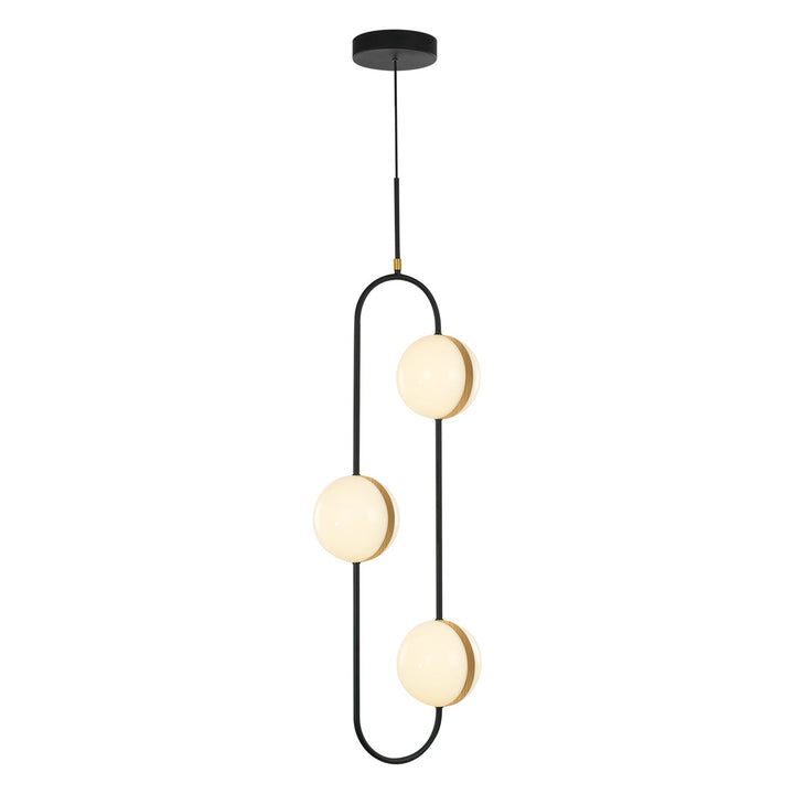 Alora Canada - PD302003MBBG-UNV - LED Pendant - Tagliato - Matte Black/Brushed Gold