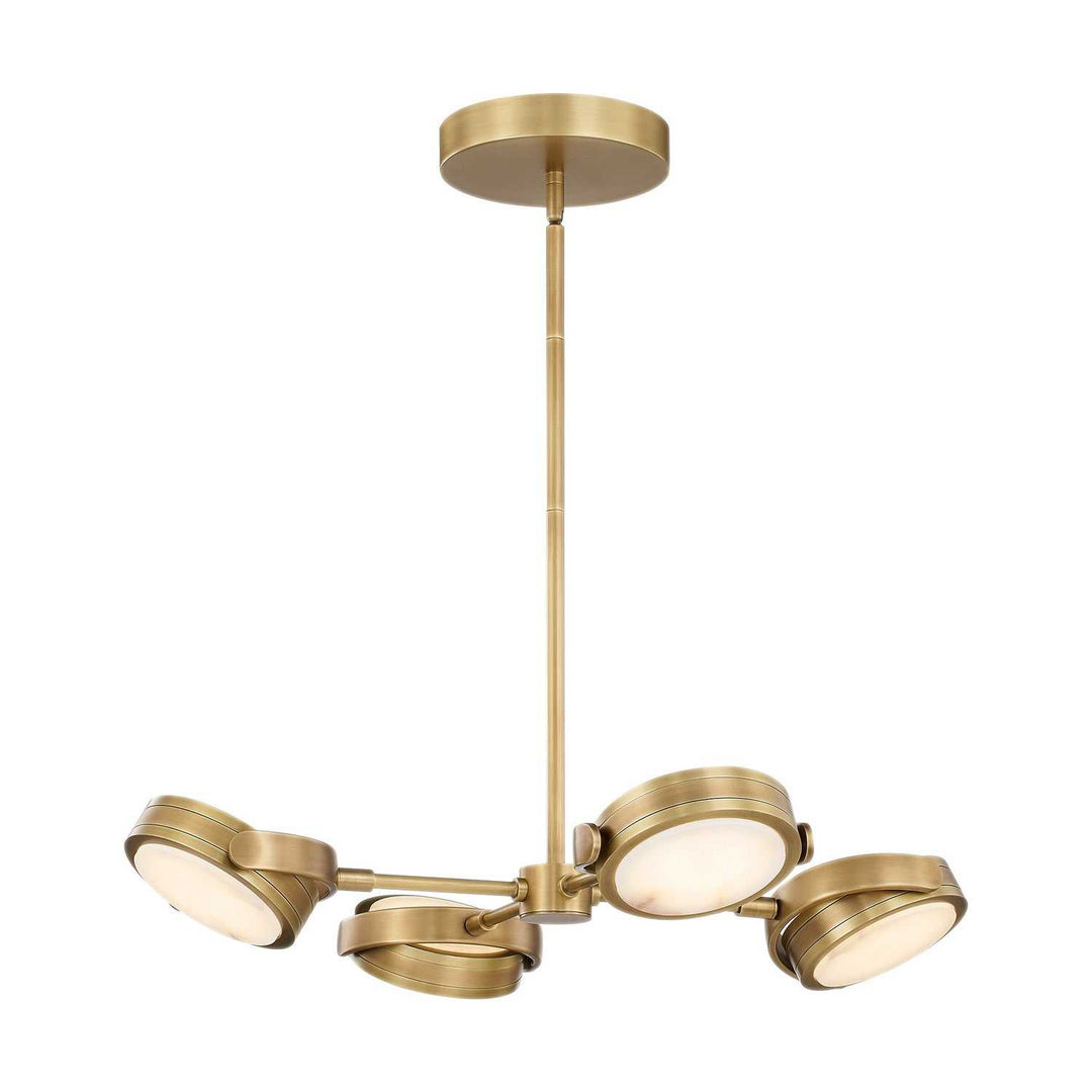 Alora Canada - PD325428VBAR-UNV-010 - LED Pendant - Blanco - Vintage Brass/Alabaster