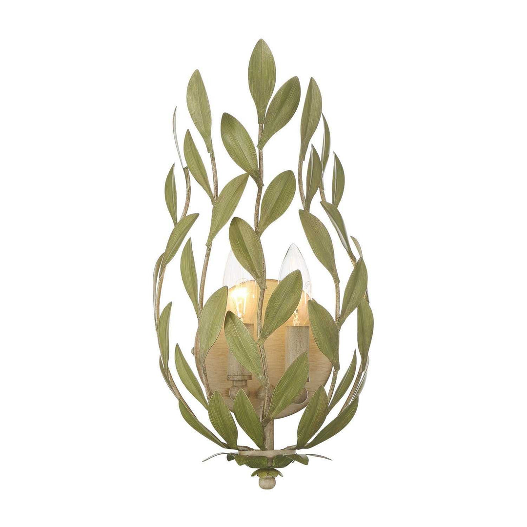 Crystorama - 561-CT - Two Light Wall Sconce - Broche - Champagne Green Tea