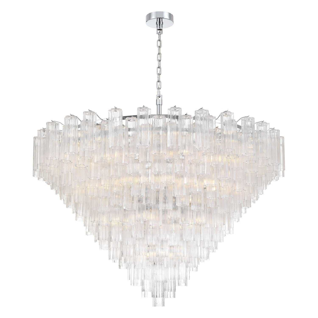 Crystorama - ADD-329-CH-CL - 40 Light Chandelier - Addis - Polished Chrome