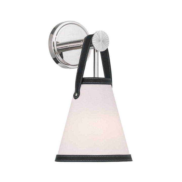 Callahan One Light Wall Sconce in Polished Nickel Crystorama
