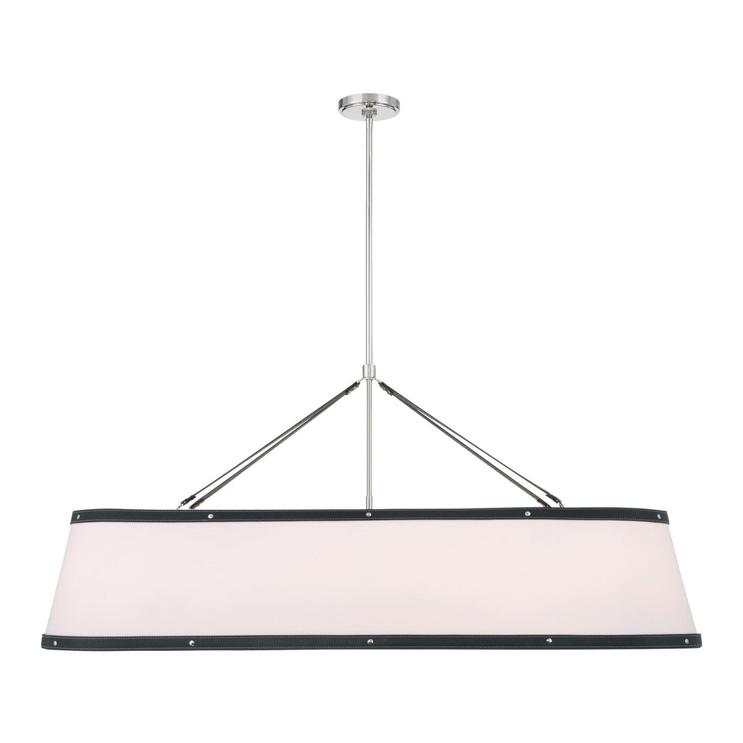 Crystorama - CAL-2407-PN - Six Light Chandelier - Callahan - Polished Nickel