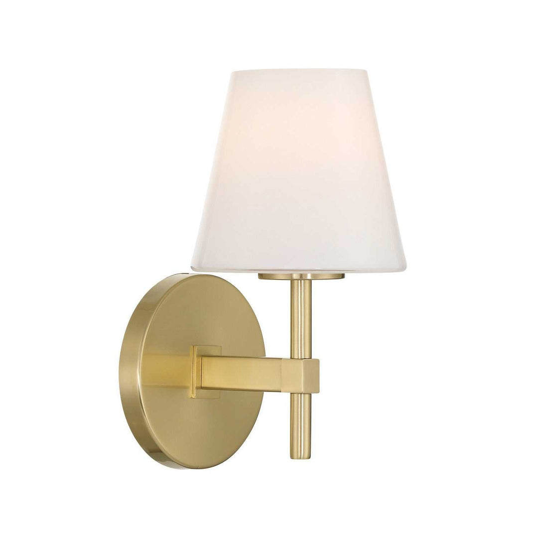Colton One Light Wall Sconce in Vibrant Gold Crystorama